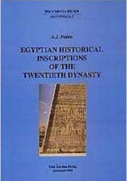 Egyptian Historical Inscriptions of the twentieth dynasty