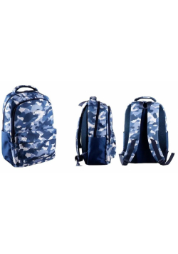 Plecak Triple Militar niebieskie moro