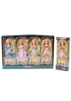 Lalka 28cm w sukni balowej z królikiem MIX