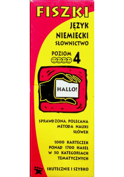 Fiszki język niemiecki słownictwo poziom 4