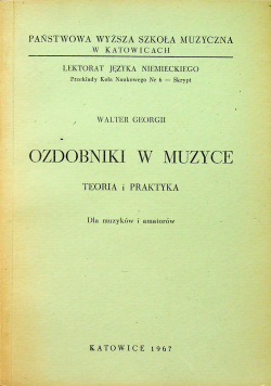 Ozdobniki w muzyce teoria i praktyka