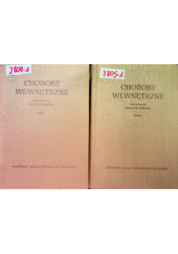 Choroby wewnętrzne Tom I i II