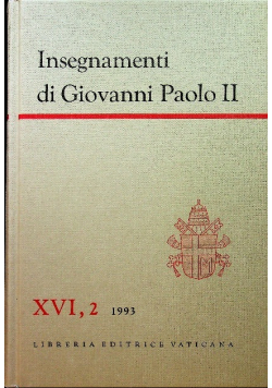 Insegnamenti di Giovanni Paolo II Tom XVI Część 2
