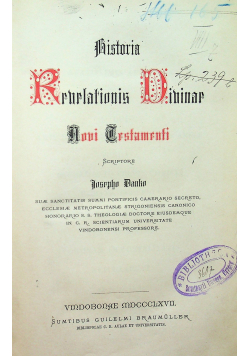 Historia revelationis divinae 1867 r.
