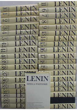 Lenin dzieła wszystkie 38 tomów