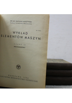 Wykład elementów maszyn Część od I do IV