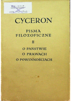 Cyceron Pisma filozoficzne tom 2