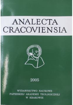 Analecta Cracoviensia 2005