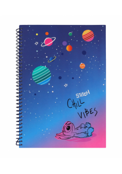 Kołobrulion A4 Disney Black Stitch plastikowa spirala 100 kartek wzór 3