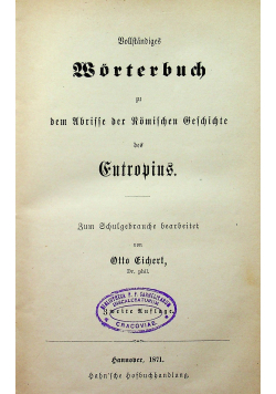 Worterbuch zu Eutropius Crispus Rufus 1971