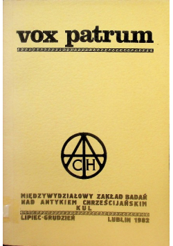 Vox Patrum lipiec-grudzień