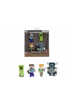 Jada Minecraft 4-pak metal figurek 6,5cm