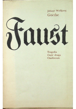 Faust tragedia Część 1