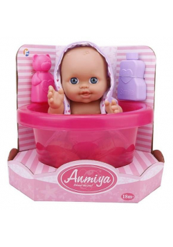 Bobas 30 cm w wannie + akcesoria