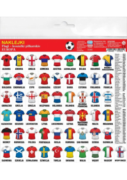 Naklejki Flagi koszulki piłkarskie Europa