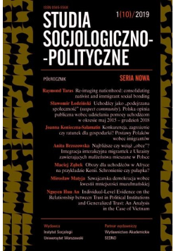 Studia Socjologiczno-Polityczne... nr 1(10)/2019