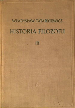 Historia filozofii tom III
