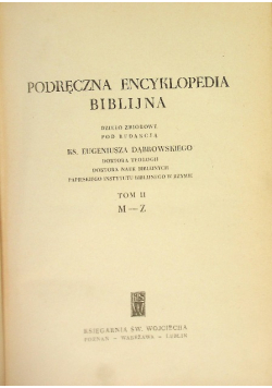 Podręczna Encyklopedia Biblijna Tom II