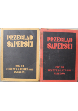 Przegląd Saperski 2 Tomy 1938r