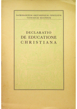 Declaratio de educatione Christiana