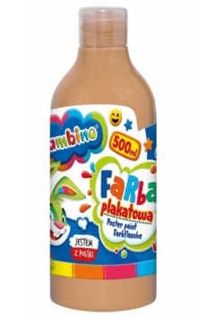 Farba plakatowa cielista 500ml BAMBINO