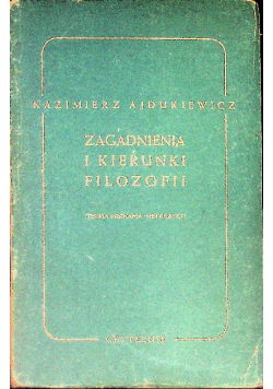 Zagadnienia i kierunki filozofii, 1949 r.