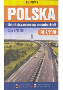 Mapa samochodowy 1:700 000 Polska BR KOMPAS