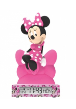 Lampka 3D z budzikiem Minnie MN4500