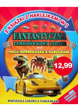 Fantastyczna łamigłówkowa zabawa Moja superksiążka z naklejkami
