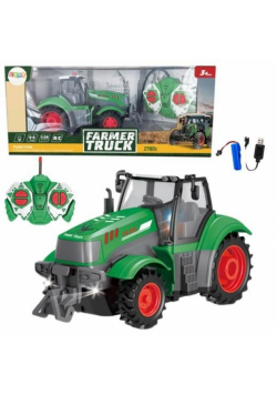Traktor rolniczy RC zielony 1:24