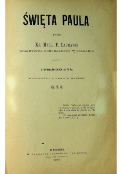 Święta Paula 1880 r