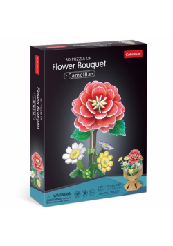 Puzzle 3D Bukiet kwiatów Kamelie