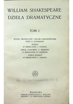 Dzieła dramatyczne ok 1919 r