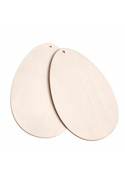 Drewniane jajka 15cm 2szt