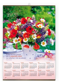 Kalendarz 2020 Plakatowy średni - Bukiet
