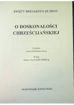 O doskonałości chrześcijańskiej