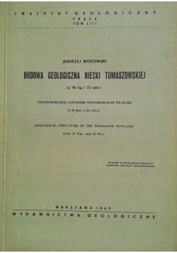 Budowa geologiczna Niecki Tomaszowskiej