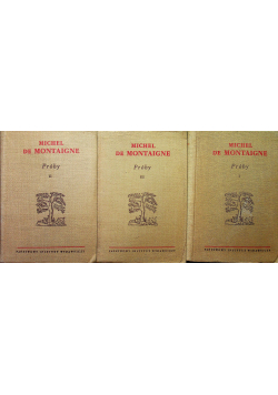 Montaigne próby tom od 1 do 3