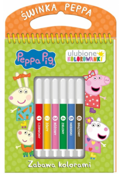 Zabawa kolorami. Świnka Peppa. Ulubione kolorowanki