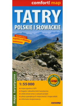 Tatry Polskie i Słowackie mapa 1: 55 000