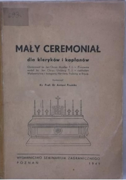 Mały ceremoniał 1949r