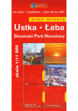Ustka Łeba Plan miasta 1:11 000