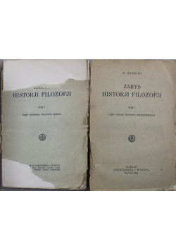 Zarys historji filozofji 2 części około 1925 r.