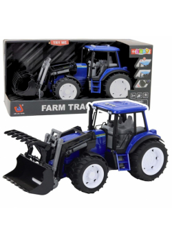 Traktor z ruchomą łyżką światła dźwięki nieb 1:10