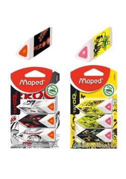 Gumka Pyramide trójkolorowa 3szt bls MAPED