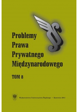 Problemy Prawa Prywatnego Międzynarodowego Tom 8 NOWA