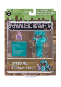 Minecraft Steve z eliksirem niewidzialności
