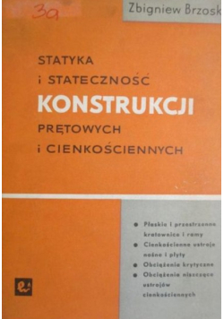 Statyka i stateczność konstrukcji prętowych i cienkościennych