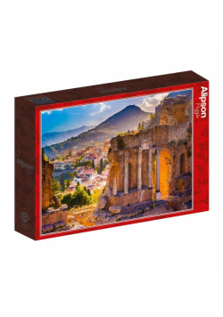 Puzzle 1000 Włochy, Taormina, Widok na teatr