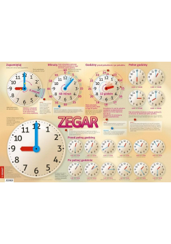 Plansza edukacyjna- Zegar + książeczka